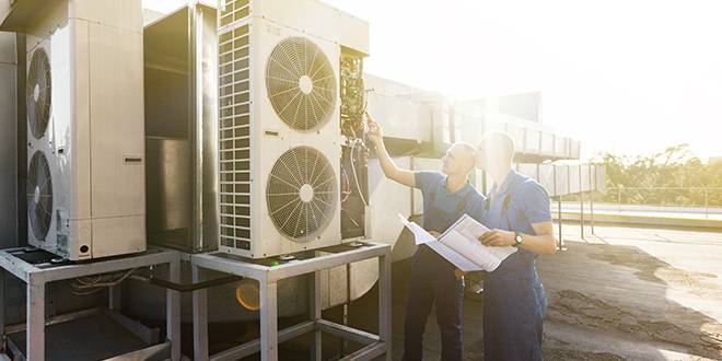 Repairing industrial air conditioner